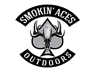 Smokin’ Aces Outdoors logo design by logoguy