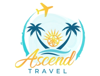 Ascend Travel logo design by MonkDesign
