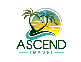 Ascend Travel logo design by THOR_