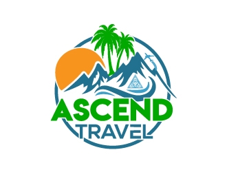 Ascend Travel logo design by fawadyk