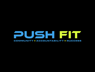 PUSH Fit logo design by johana