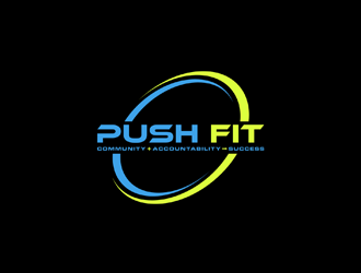 PUSH Fit logo design by johana