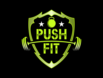 PUSH Fit logo design by savana