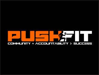 PUSH Fit logo design by bosbejo