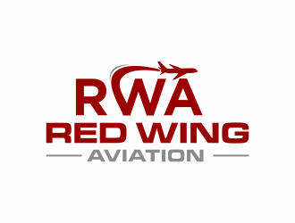Red Wing Aviation logo design by hidro