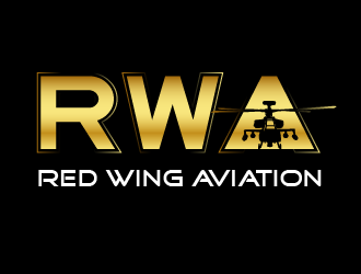 Red Wing Aviation logo design by axel182