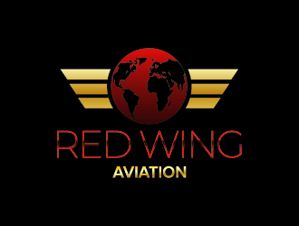 Red Wing Aviation logo design by czars