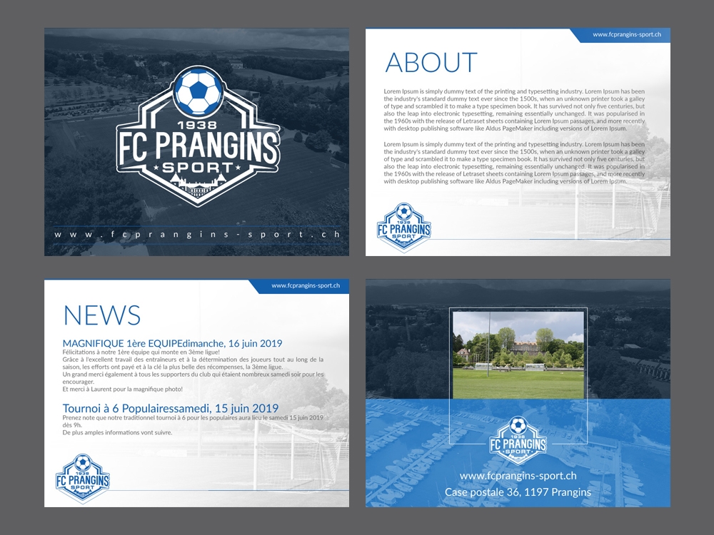 FC Prangins Sport logo design by DreamLogoDesign