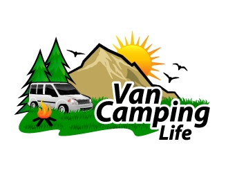 Van Camping Life logo design by LogOExperT