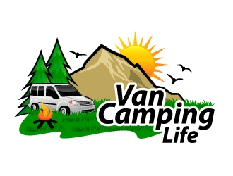 Van Camping Life logo design by LogOExperT