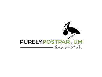 Purely Postpartum logo design by blessings