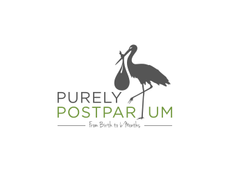 Purely Postpartum logo design by blessings