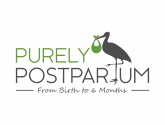 Purely Postpartum logo design by hidro