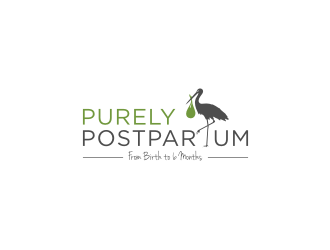 Purely Postpartum logo design by blessings