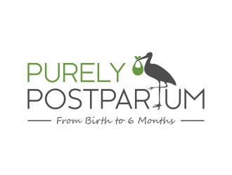Purely Postpartum logo design by hidro