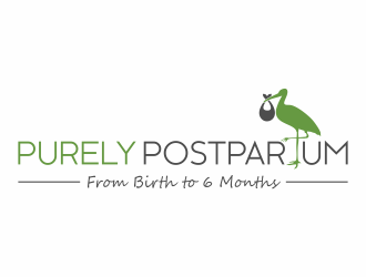 Purely Postpartum logo design by hidro