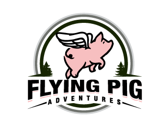 Flying Pig Adventures logo design by firstmove