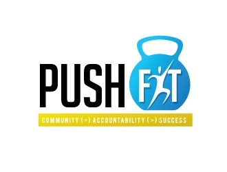 PUSH Fit logo design by REDCROW