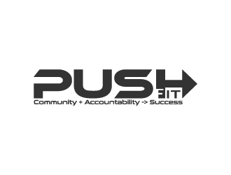 PUSH Fit logo design by fastsev