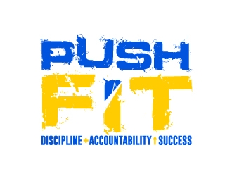 PUSH Fit logo design by ElonStark