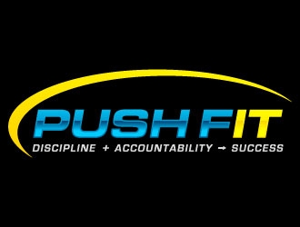 PUSH Fit logo design by J0s3Ph