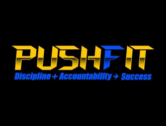 PUSH Fit logo design by daywalker