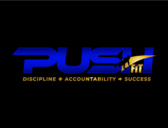 PUSH Fit logo design by yans