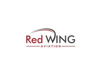 Red Wing Aviation logo design by bricton