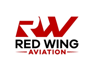Red Wing Aviation logo design by karjen