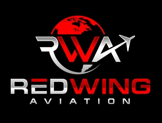 Red Wing Aviation logo design by DreamLogoDesign