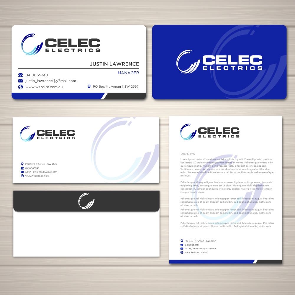 CELEC Electrics logo design by labo