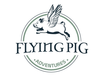 Flying Pig Adventures logo design by logoguy