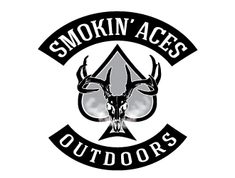 Smokin’ Aces Outdoors logo design by logoguy