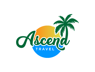 Ascend Travel logo design by denfransko