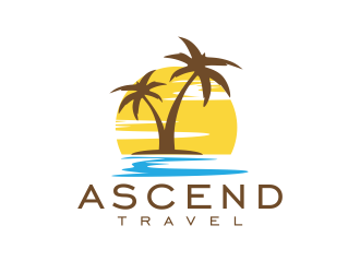 Ascend Travel logo design by semar