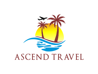 Ascend Travel logo design by akhi