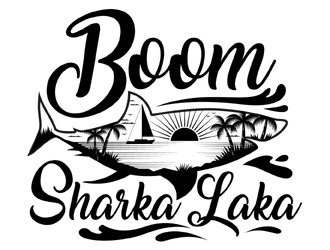 Boom Sharkalaka  logo design by MAXR