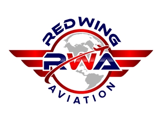 Red Wing Aviation logo design by jaize