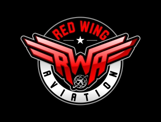 Red Wing Aviation logo design by sgt.trigger