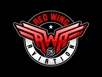 Red Wing Aviation logo design by sgt.trigger