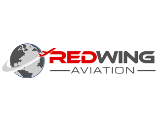 Red Wing Aviation logo design by kunejo