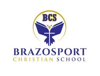 Brazosport Christian School logo design by invento