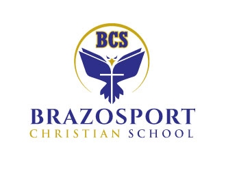 Brazosport Christian School logo design by invento