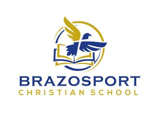 Brazosport Christian School logo design by invento