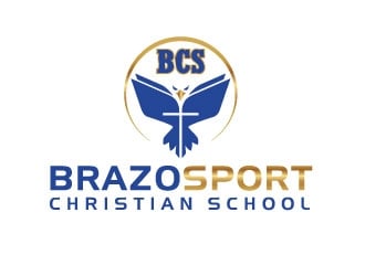 Brazosport Christian School logo design by invento