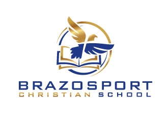 Brazosport Christian School logo design by invento