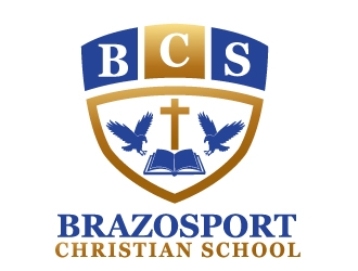 Brazosport Christian School logo design by PMG