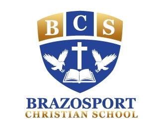 Brazosport Christian School logo design by PMG