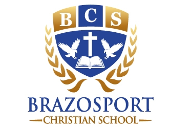 Brazosport Christian School logo design by PMG