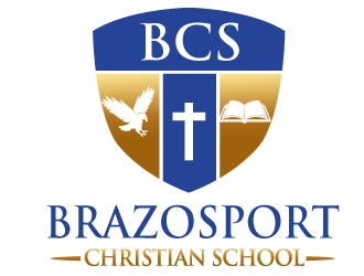 Brazosport Christian School logo design by PMG